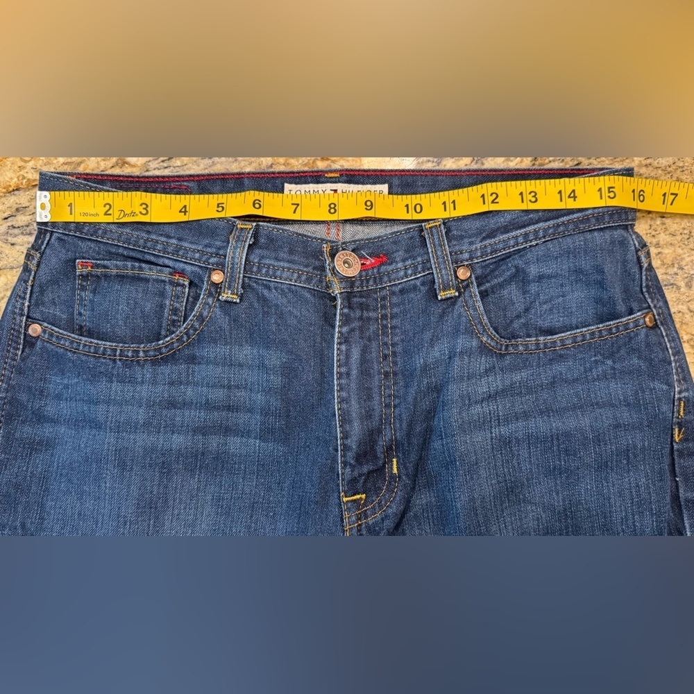 Tommy Hilfiger Jeans Straight Leg Mid Rise 100% Cotton Denim Women's Size 8R - Picture 8 of 10